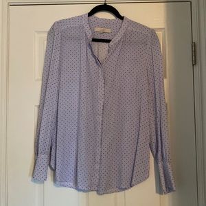 Extremely soft, barely worn, beautiful blouse with polka dots